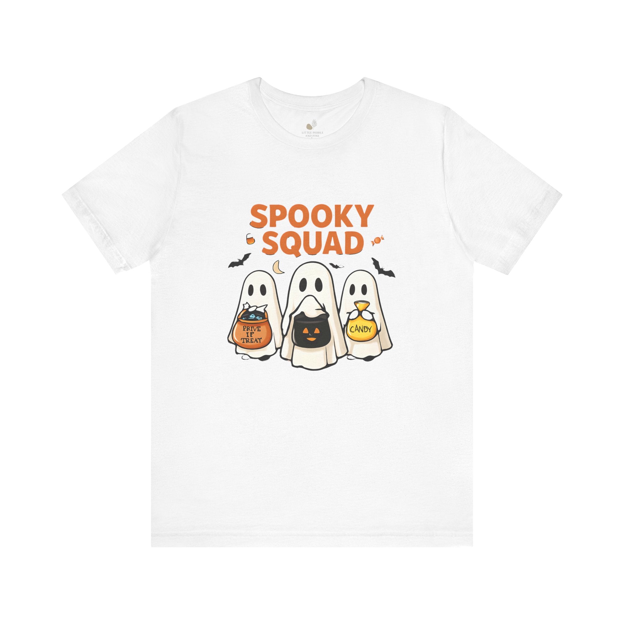 Spooky Squad Tee, Halloween Shirt, Unisex Ghost T-Shirt, Cute Costume Top, Fall Fashion, Halloween Party Apparel