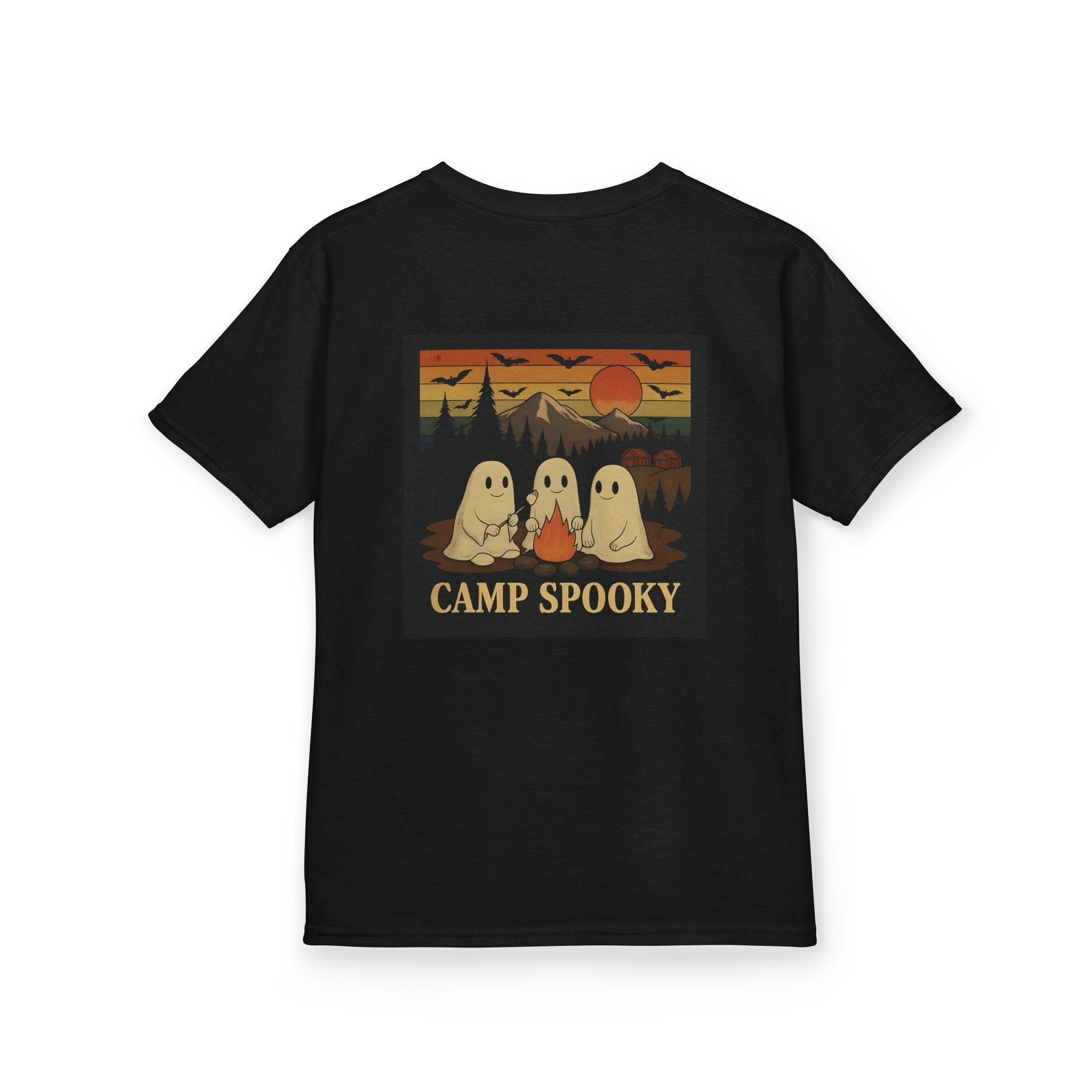 Kids Ghost Camp Tee, Spooky Kids Shirt, Halloween T-Shirt, Outdoor Adventure Shirt, Camping Fun Tee, Fall Celebration Wear