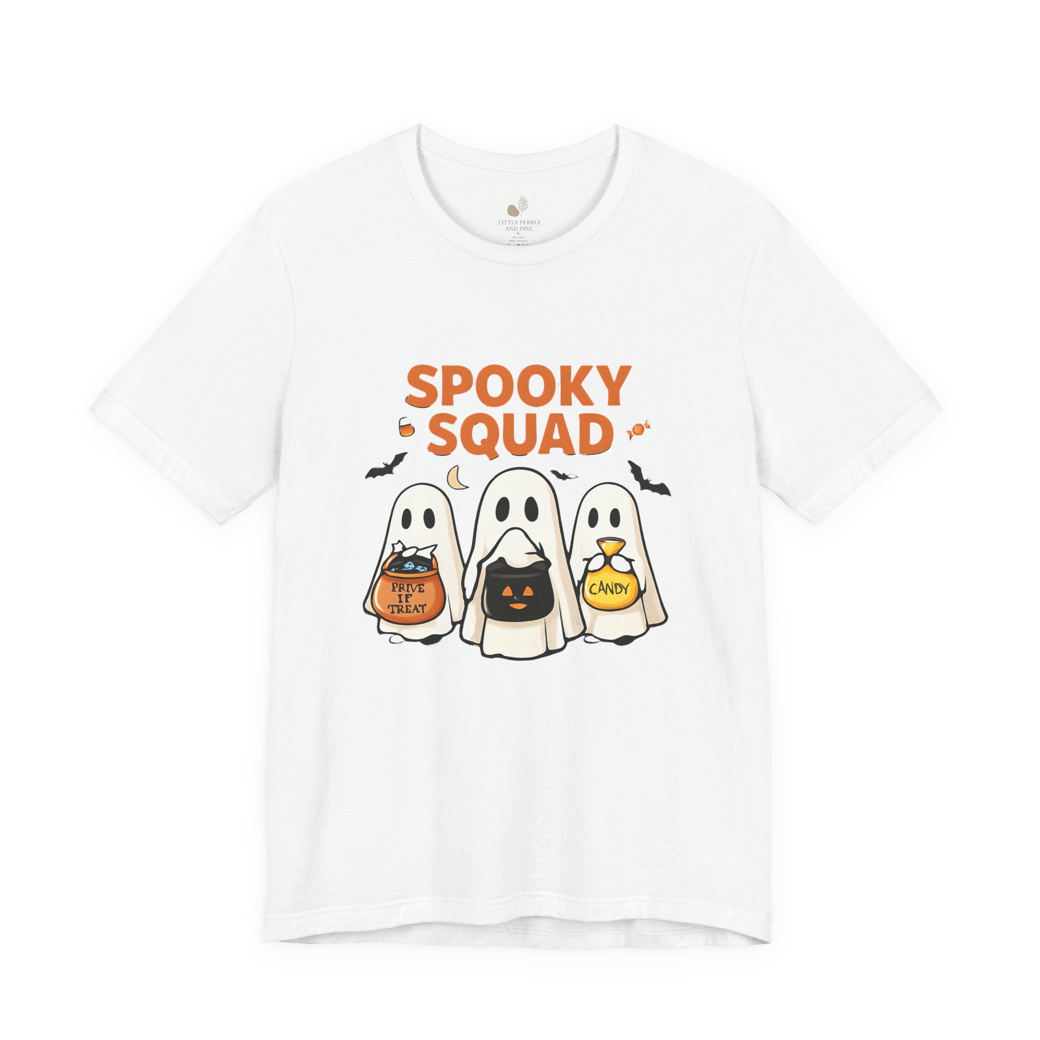 Spooky Squad Tee, Halloween Shirt, Unisex Ghost T-Shirt, Cute Costume Top, Fall Fashion, Halloween Party Apparel