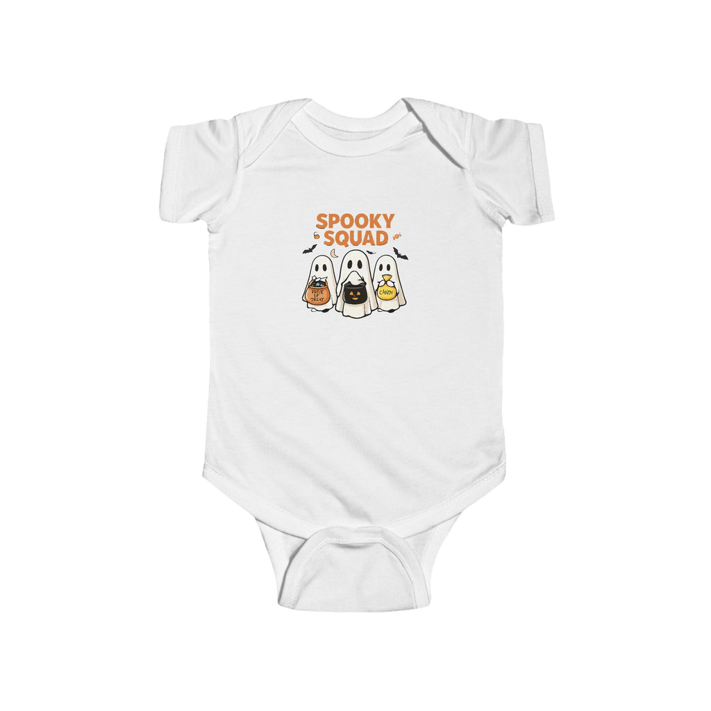Spooky Squad Infant Bodysuit, Halloween Outfit for Babies, Cute Baby Clothes, Ghostly Fun Onesie, Baby Shower Gift