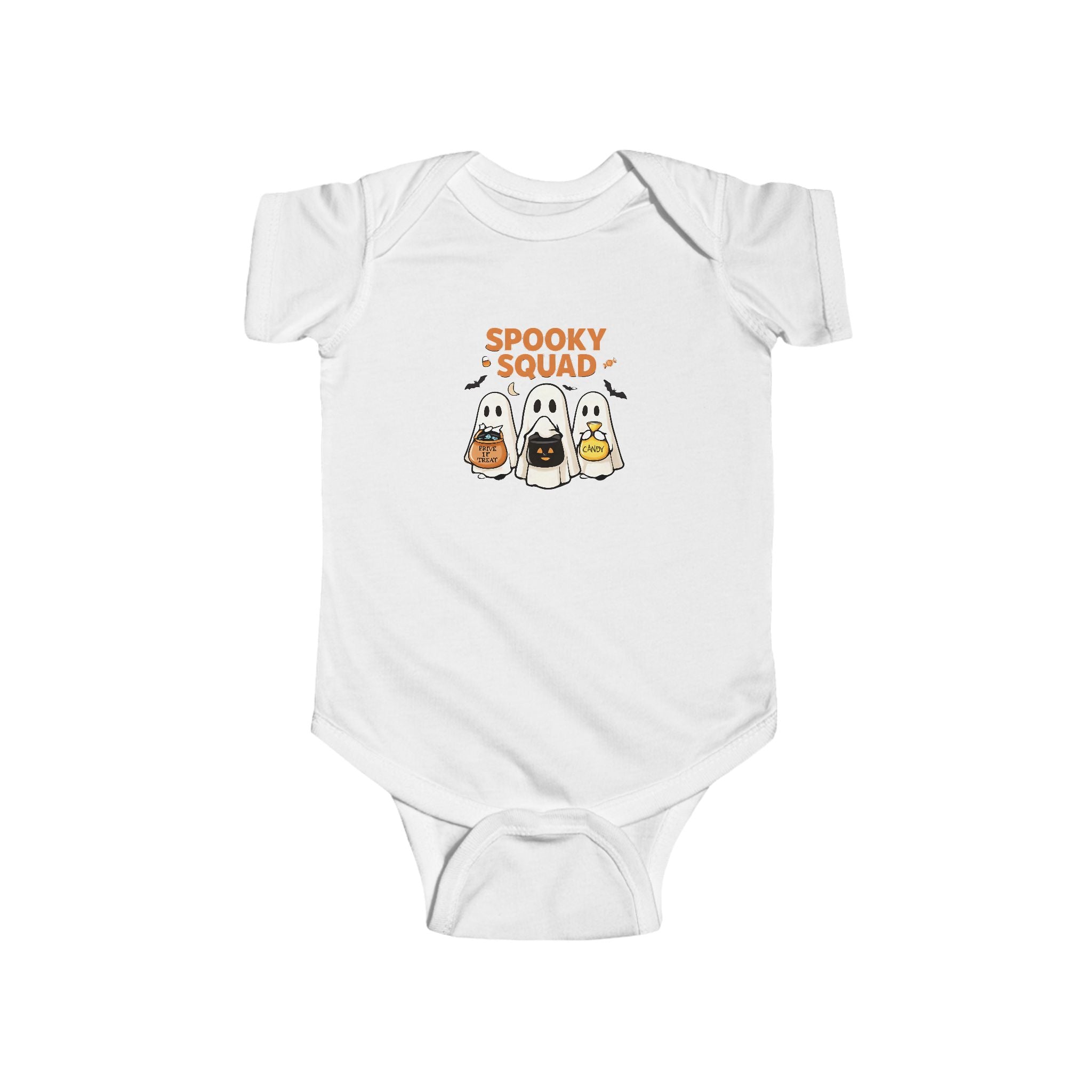 Spooky Squad Infant Bodysuit, Halloween Outfit for Babies, Cute Baby Clothes, Ghostly Fun Onesie, Baby Shower Gift
