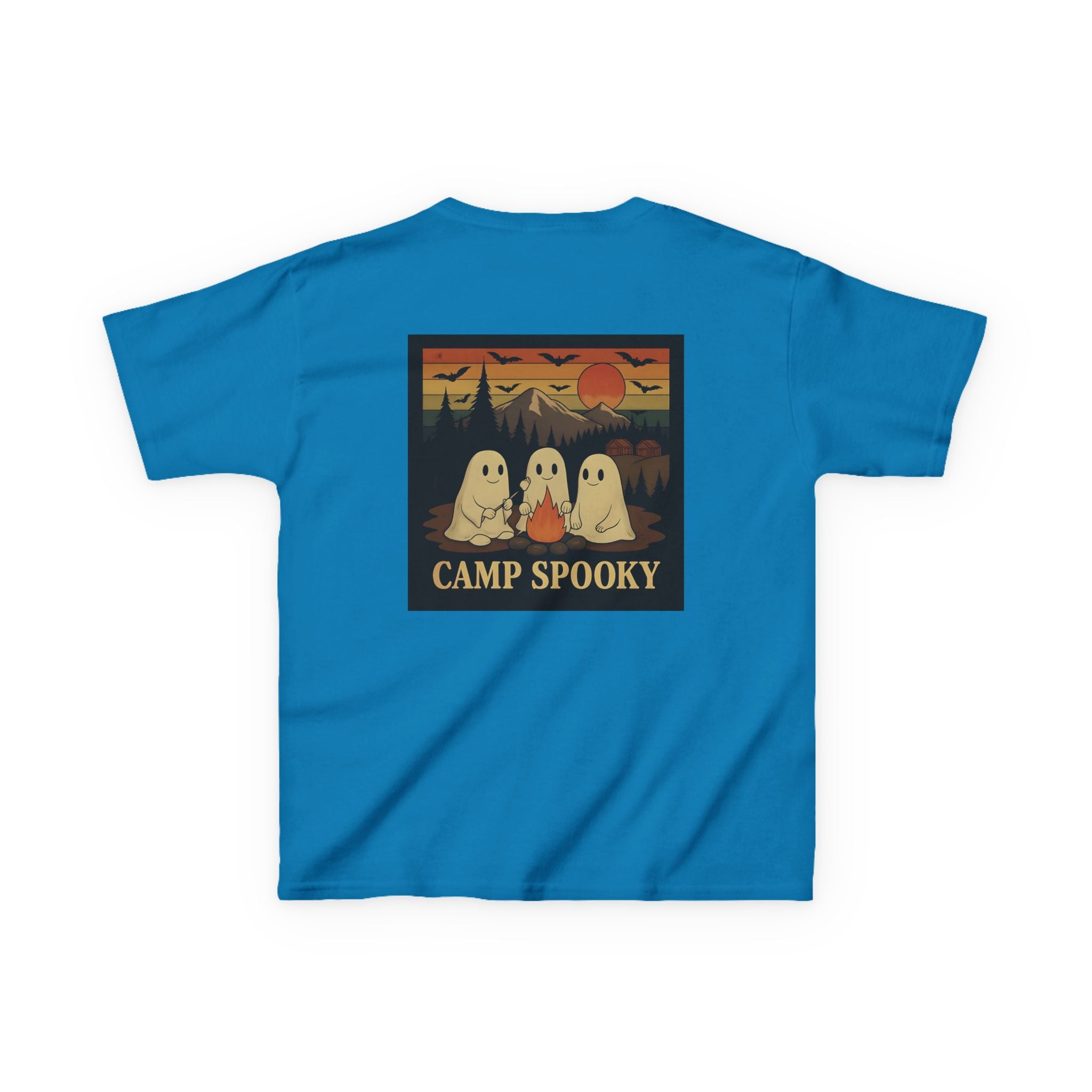 Kids Ghost Camp Tee, Spooky Kids Shirt, Halloween T-Shirt, Outdoor Adventure Shirt, Camping Fun Tee, Fall Celebration Wear