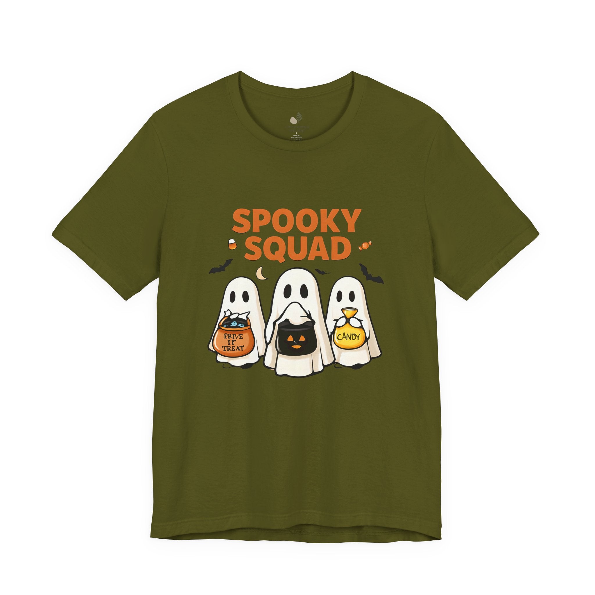 Spooky Squad Tee, Halloween Shirt, Unisex Ghost T-Shirt, Cute Costume Top, Fall Fashion, Halloween Party Apparel