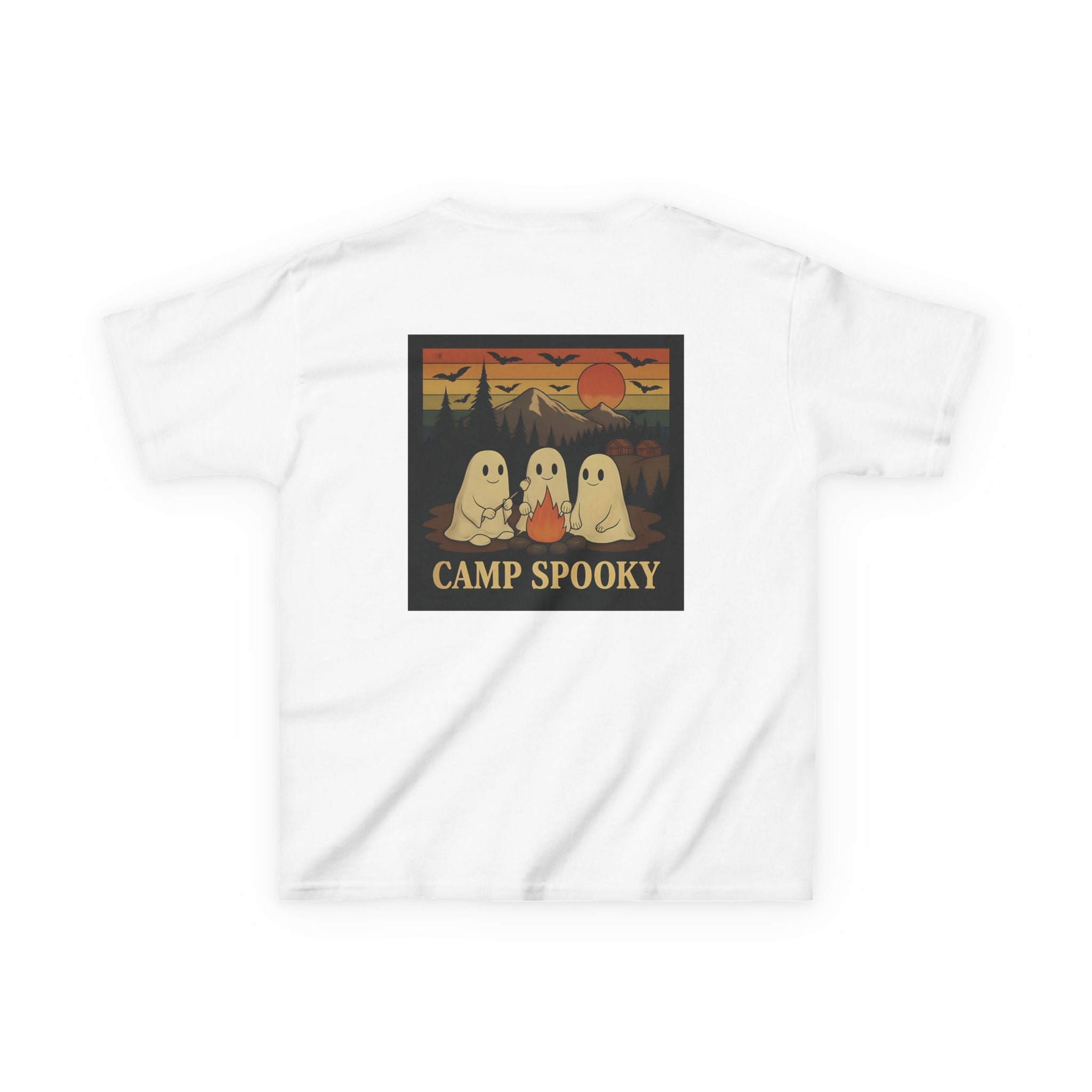 Kids Ghost Camp Tee, Spooky Kids Shirt, Halloween T-Shirt, Outdoor Adventure Shirt, Camping Fun Tee, Fall Celebration Wear