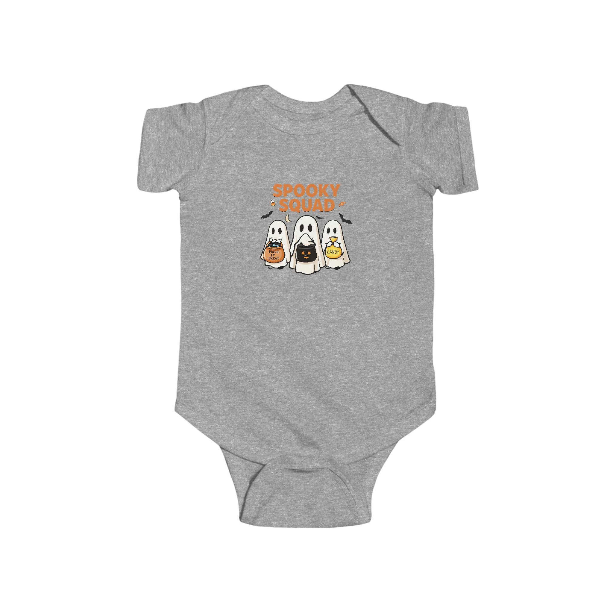 Spooky Squad Infant Bodysuit, Halloween Outfit for Babies, Cute Baby Clothes, Ghostly Fun Onesie, Baby Shower Gift