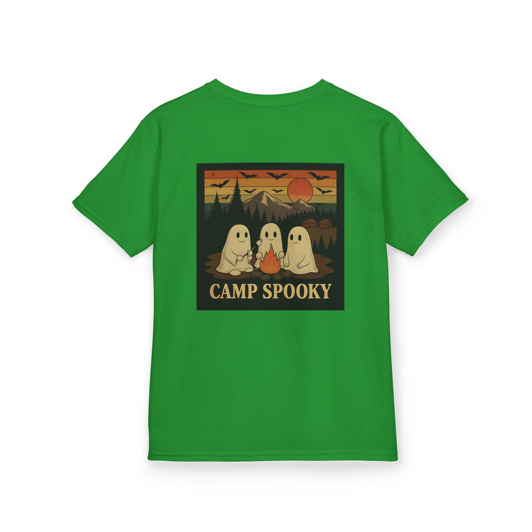 Kids Ghost Camp Tee, Spooky Kids Shirt, Halloween T-Shirt, Outdoor Adventure Shirt, Camping Fun Tee, Fall Celebration Wear