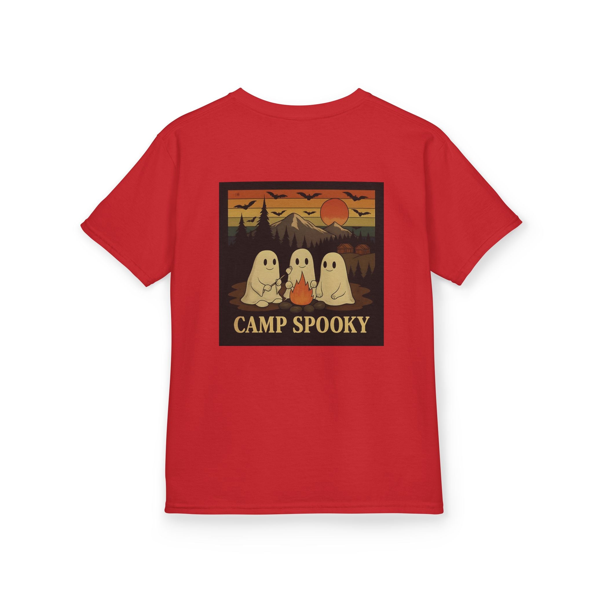 Kids Ghost Camp Tee, Spooky Kids Shirt, Halloween T-Shirt, Outdoor Adventure Shirt, Camping Fun Tee, Fall Celebration Wear