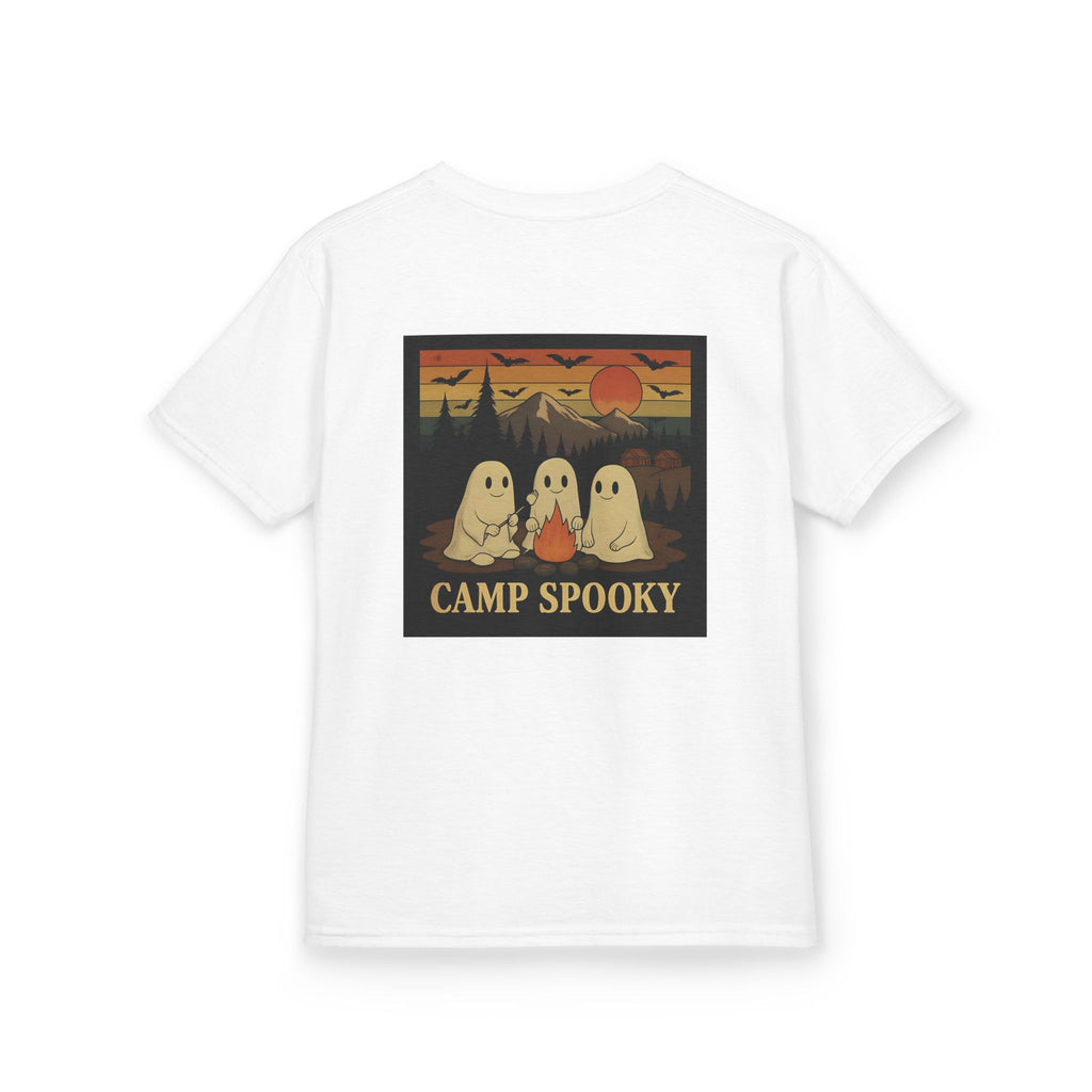 Kids Ghost Camp Tee, Spooky Kids Shirt, Halloween T-Shirt, Outdoor Adventure Shirt, Camping Fun Tee, Fall Celebration Wear