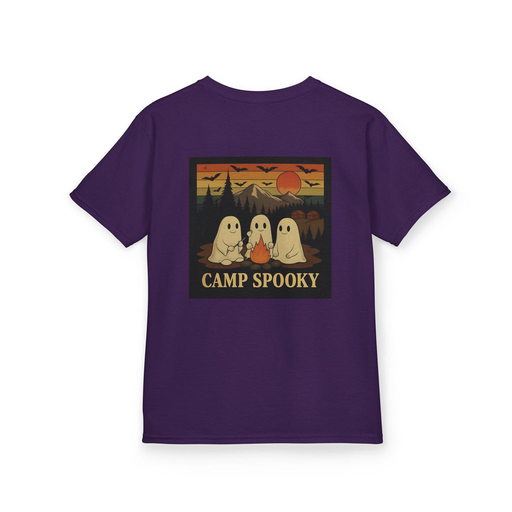 Kids Ghost Camp Tee, Spooky Kids Shirt, Halloween T-Shirt, Outdoor Adventure Shirt, Camping Fun Tee, Fall Celebration Wear