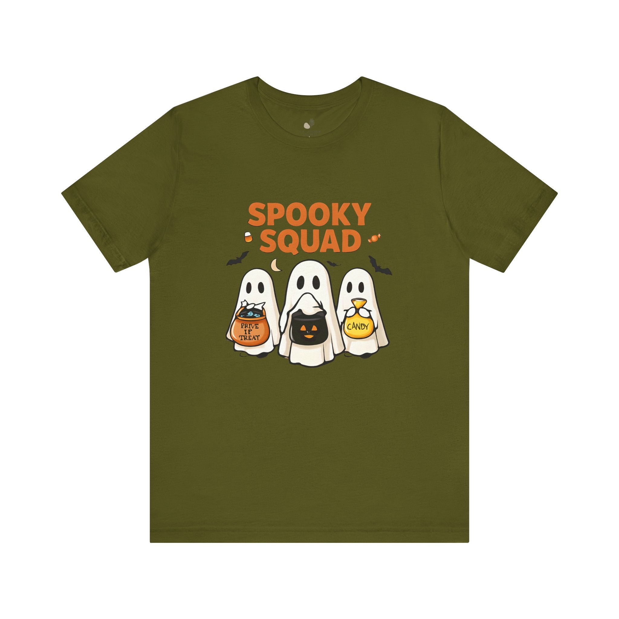 Spooky Squad Tee, Halloween Shirt, Unisex Ghost T-Shirt, Cute Costume Top, Fall Fashion, Halloween Party Apparel