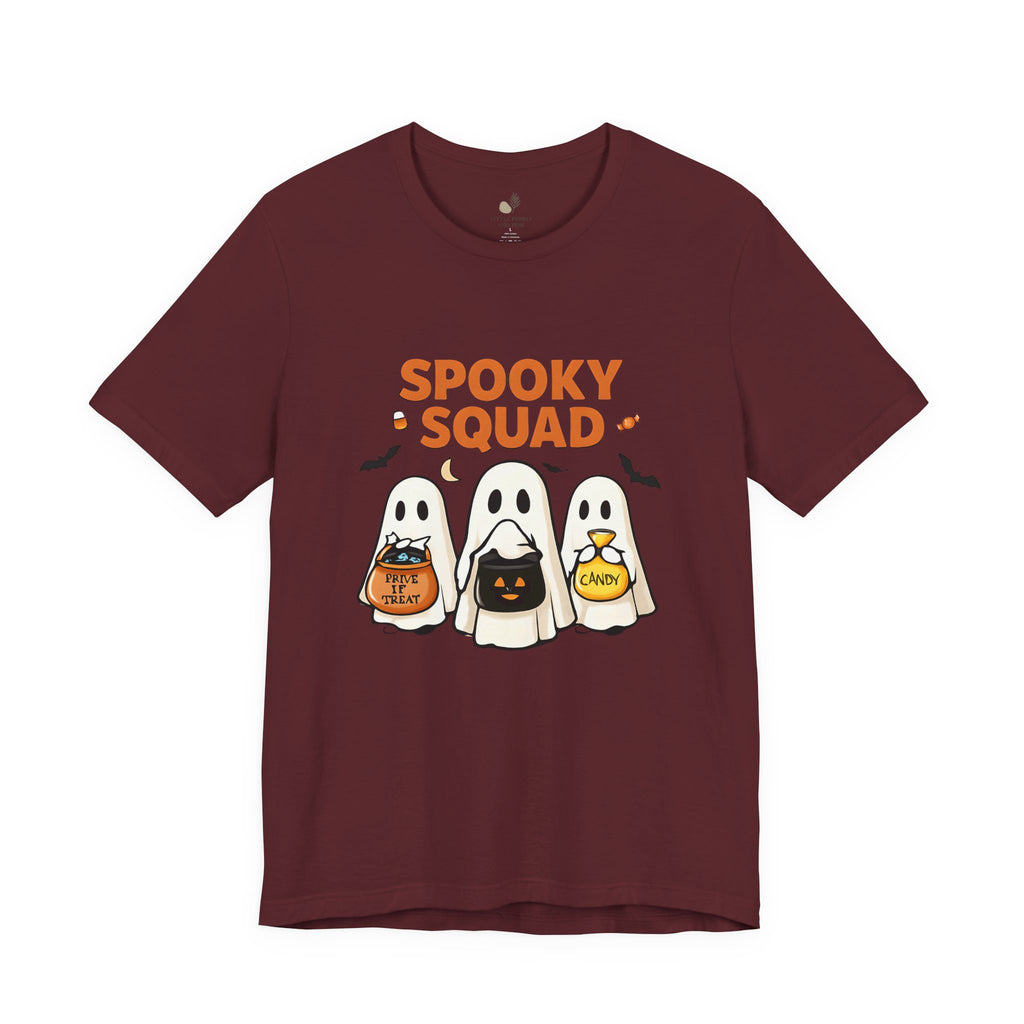 Spooky Squad Tee, Halloween Shirt, Unisex Ghost T-Shirt, Cute Costume Top, Fall Fashion, Halloween Party Apparel