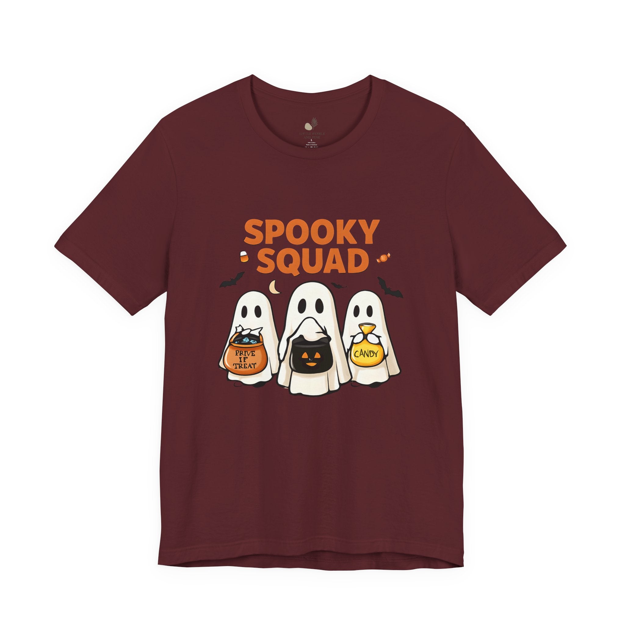 Spooky Squad Tee, Halloween Shirt, Unisex Ghost T-Shirt, Cute Costume Top, Fall Fashion, Halloween Party Apparel