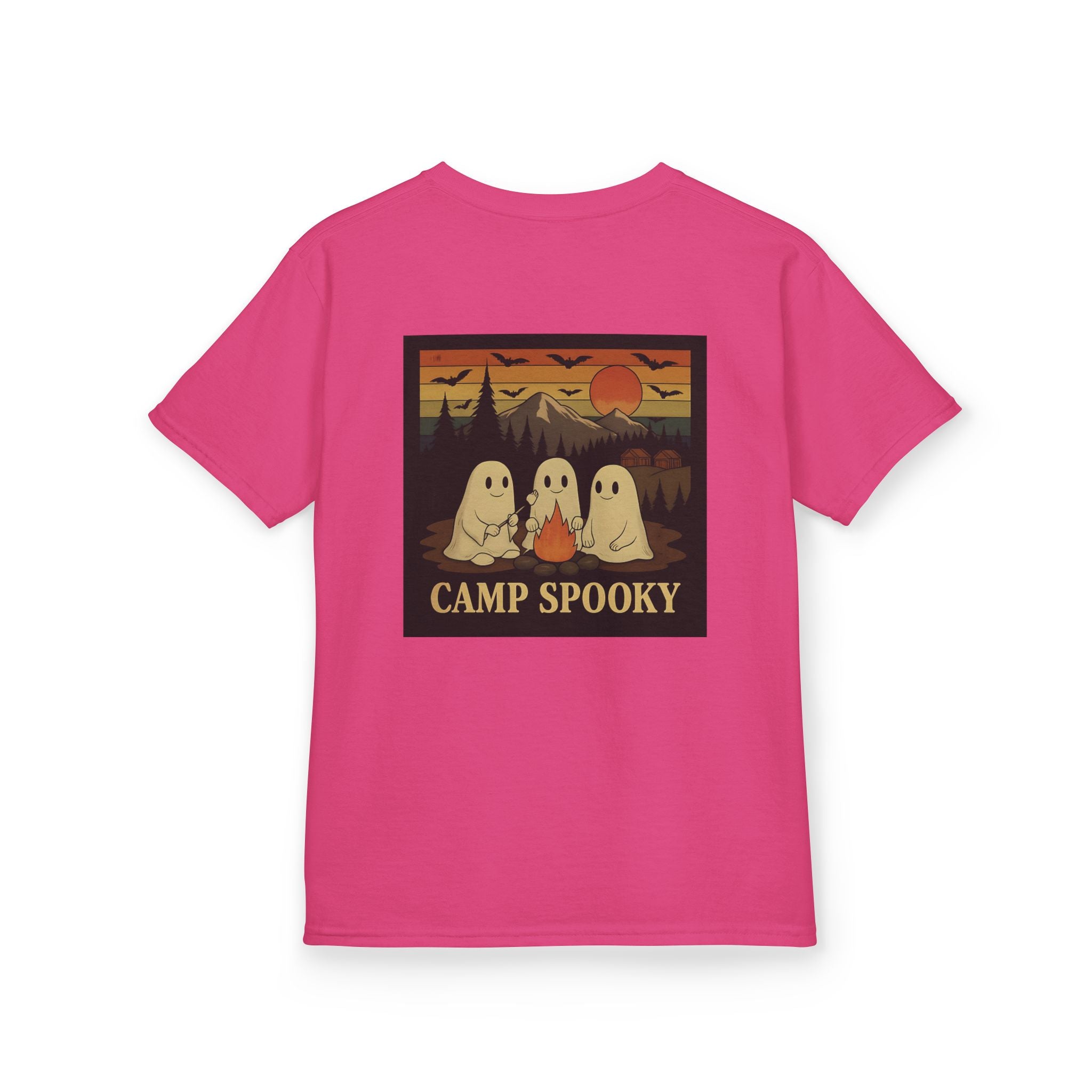 Kids Ghost Camp Tee, Spooky Kids Shirt, Halloween T-Shirt, Outdoor Adventure Shirt, Camping Fun Tee, Fall Celebration Wear