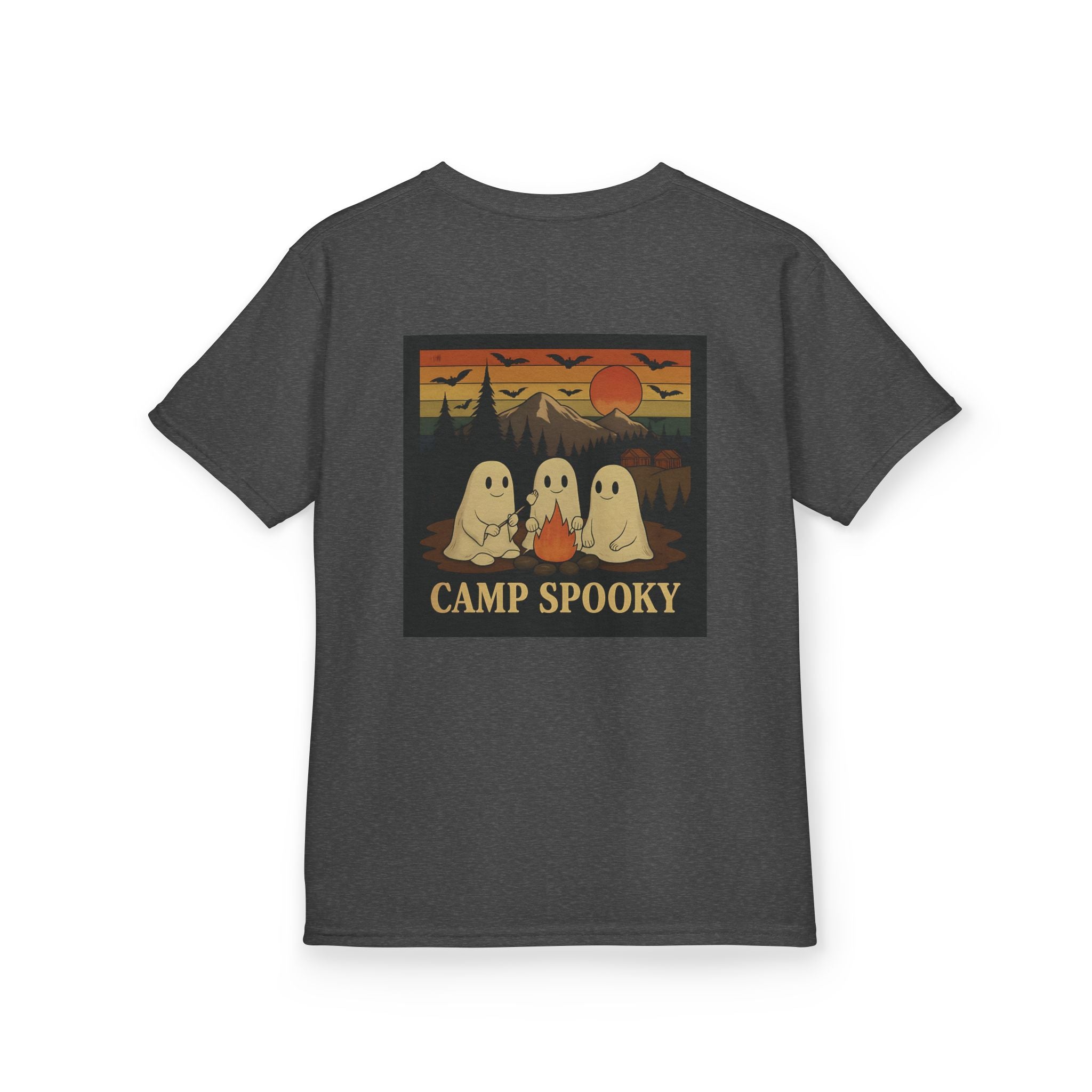 Kids Ghost Camp Tee, Spooky Kids Shirt, Halloween T-Shirt, Outdoor Adventure Shirt, Camping Fun Tee, Fall Celebration Wear