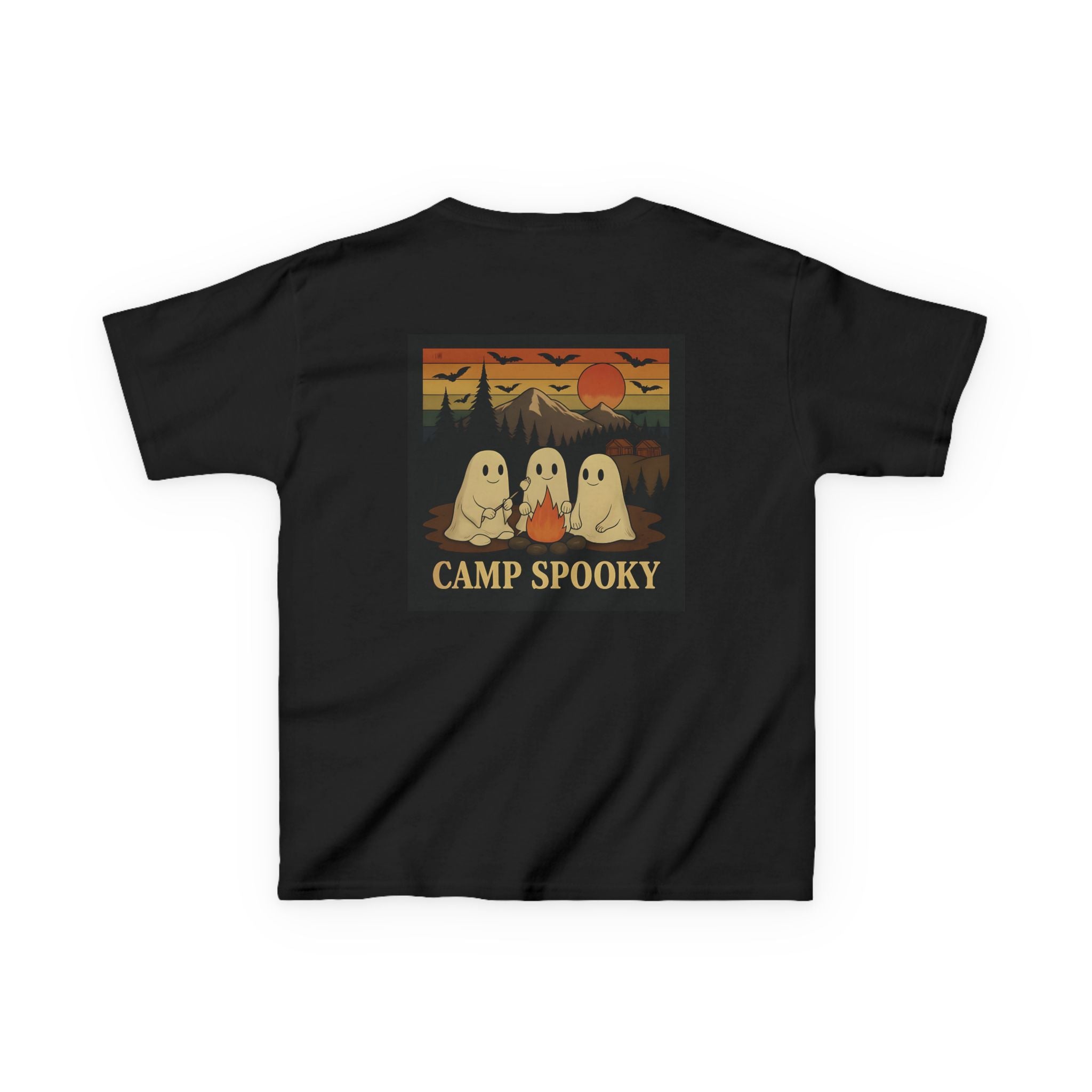 Kids Ghost Camp Tee, Spooky Kids Shirt, Halloween T-Shirt, Outdoor Adventure Shirt, Camping Fun Tee, Fall Celebration Wear
