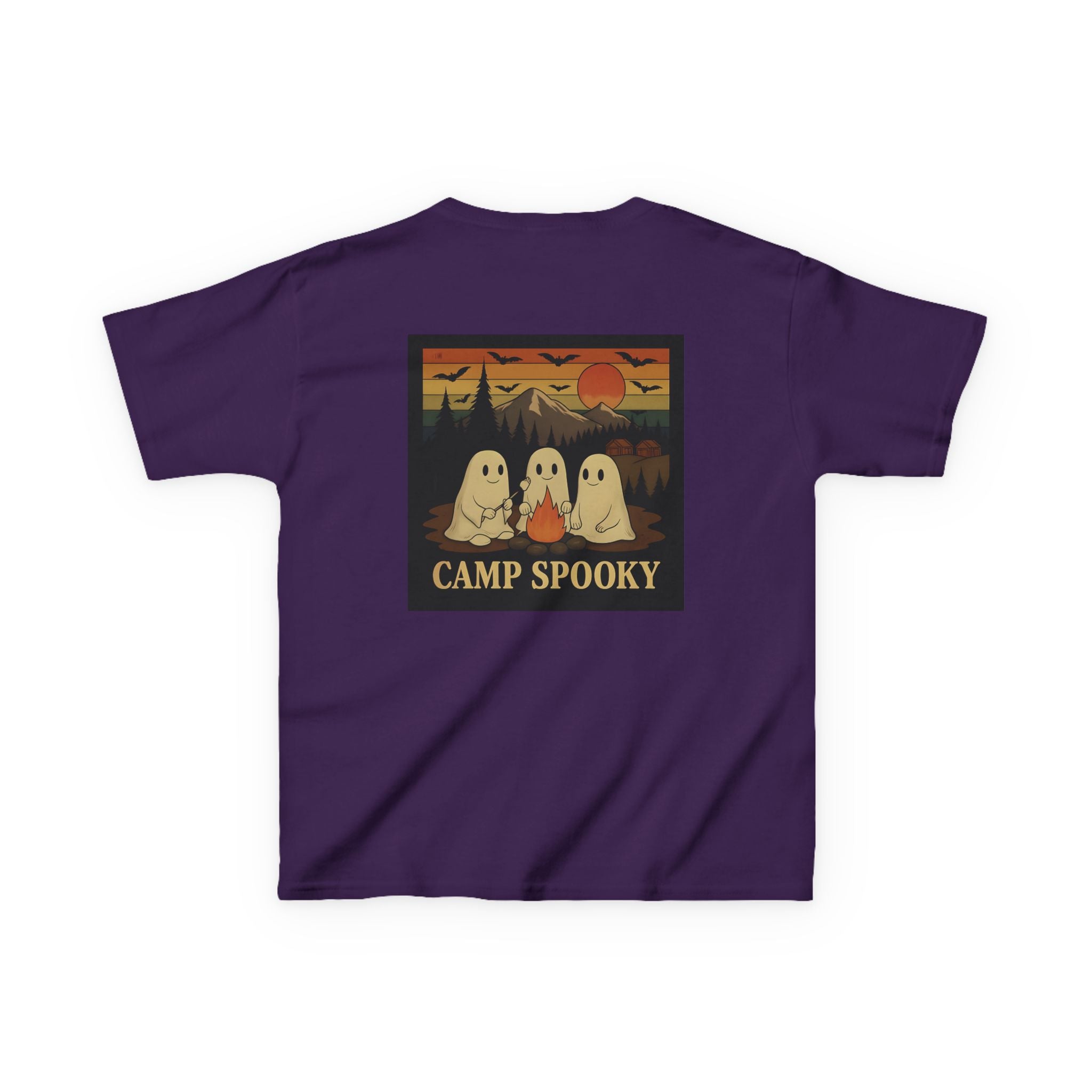 Kids Ghost Camp Tee, Spooky Kids Shirt, Halloween T-Shirt, Outdoor Adventure Shirt, Camping Fun Tee, Fall Celebration Wear